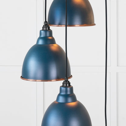 Smooth Copper Brindley Cluster Pendant by From The Anvil