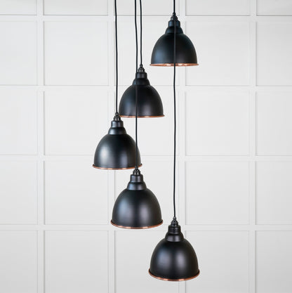 Smooth Copper Brindley Cluster Pendant by From The Anvil