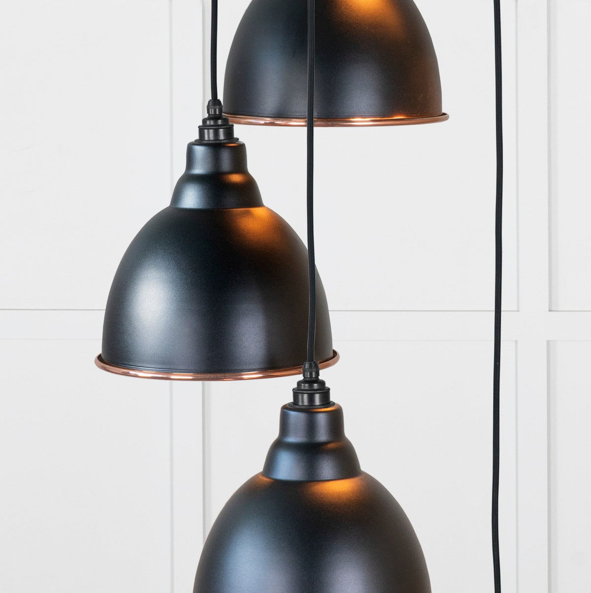 Smooth Copper Brindley Cluster Pendant by From The Anvil