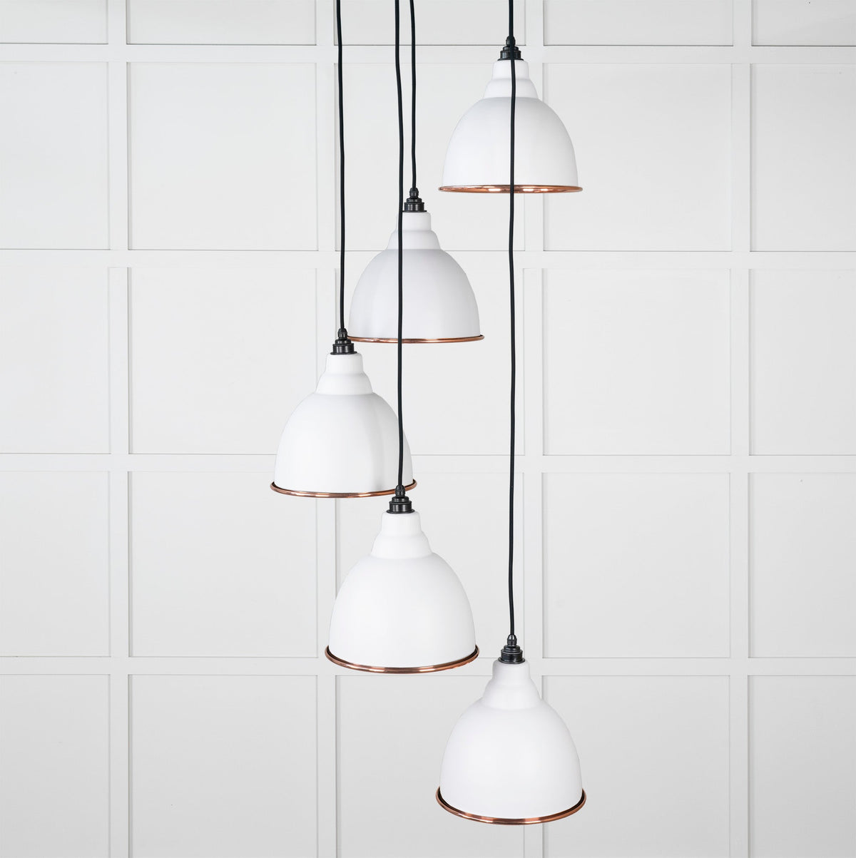 Smooth Copper Brindley Cluster Pendant by From The Anvil