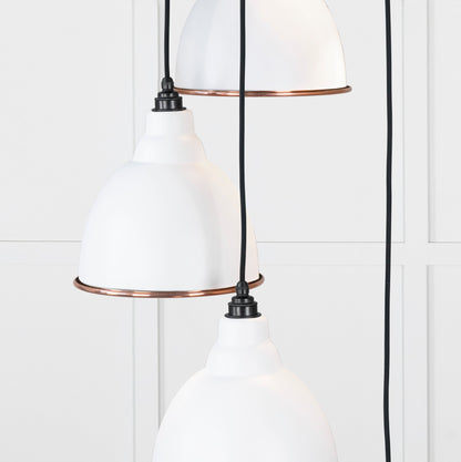 Smooth Copper Brindley Cluster Pendant by From The Anvil
