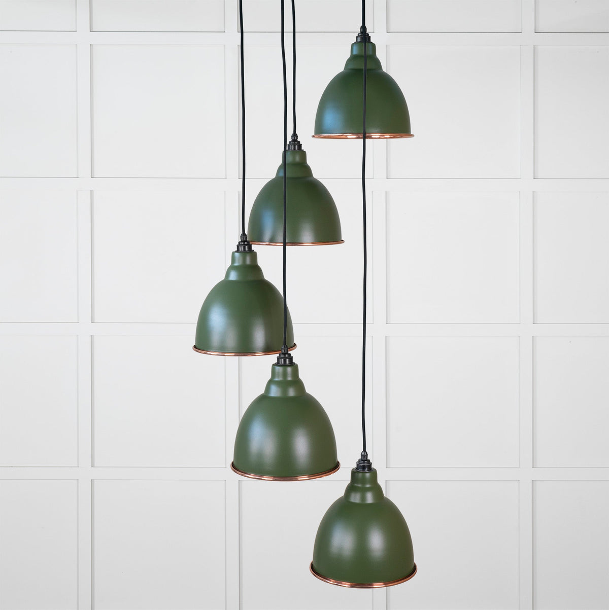 Smooth Copper Brindley Cluster Pendant by From The Anvil