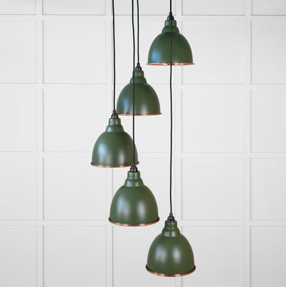 Smooth Copper Brindley Cluster Pendant by From The Anvil
