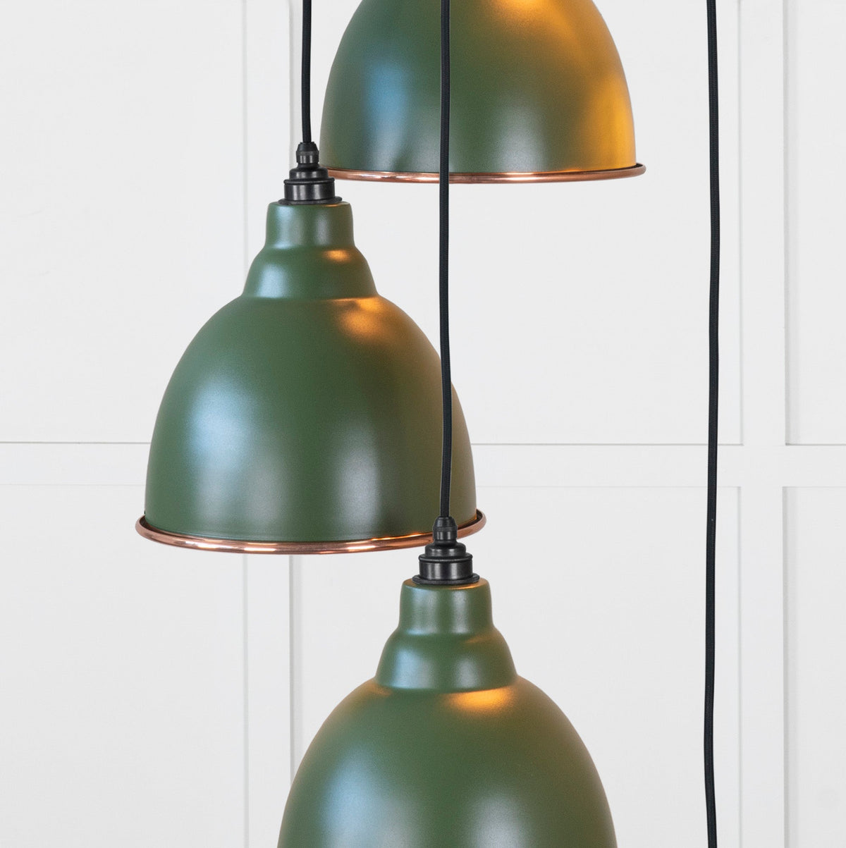 Smooth Copper Brindley Cluster Pendant by From The Anvil