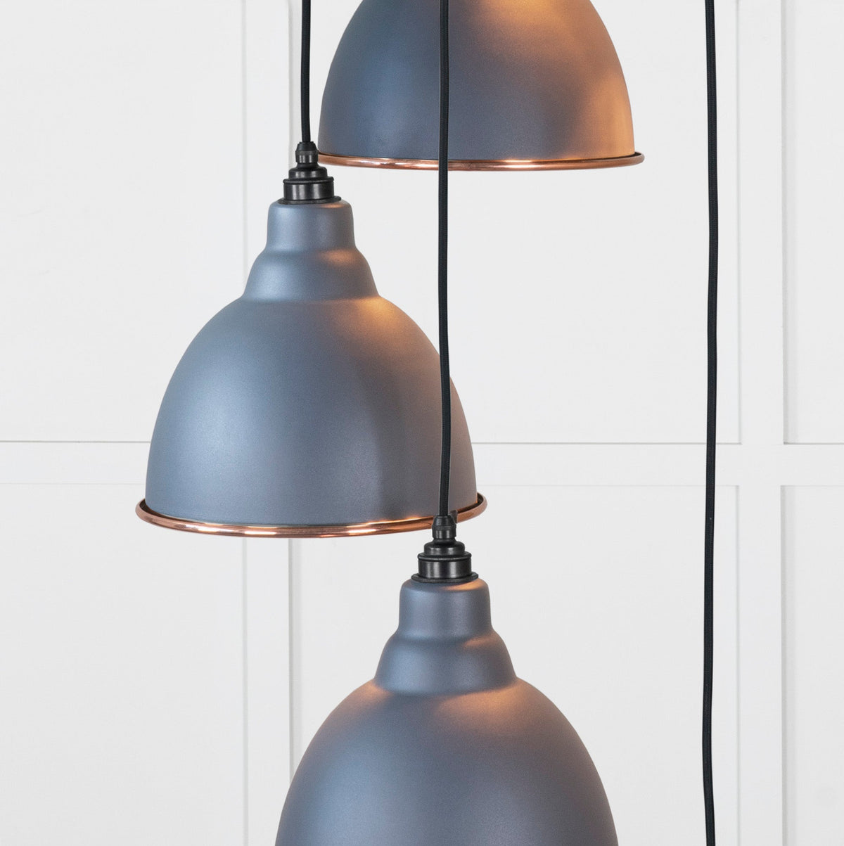 Smooth Copper Brindley Cluster Pendant by From The Anvil