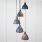 From The Anvil's Smooth Copper Smooth Copper Brindley Cluster Pendant