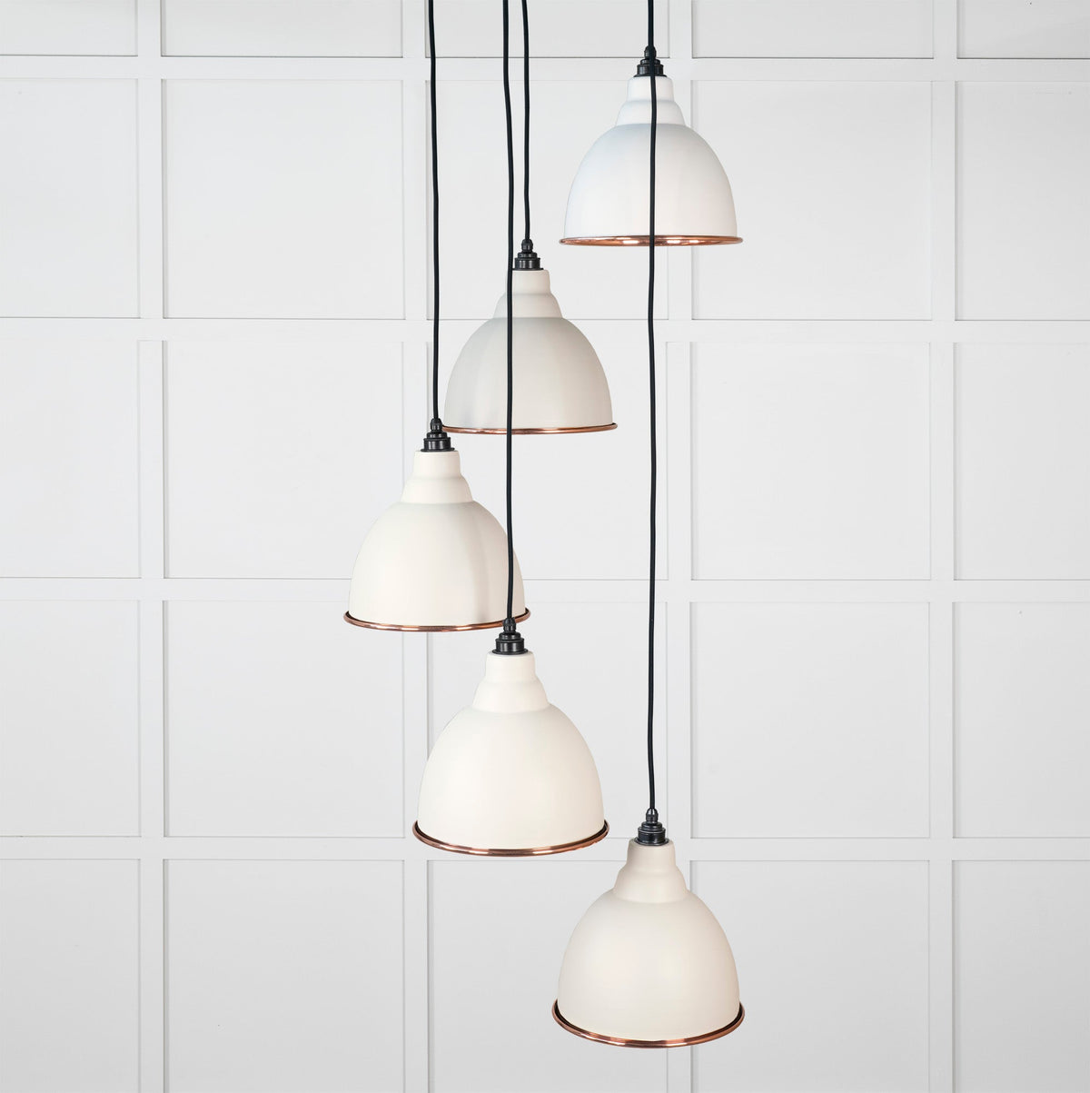 Smooth Copper Brindley Cluster Pendant by From The Anvil