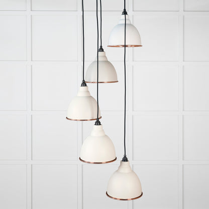 Smooth Copper Brindley Cluster Pendant by From The Anvil