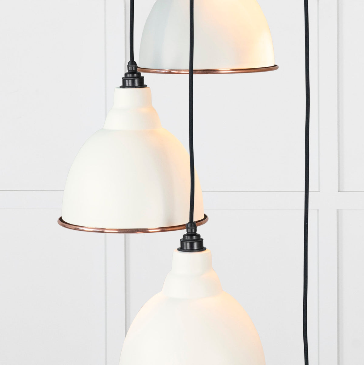 Smooth Copper Brindley Cluster Pendant by From The Anvil
