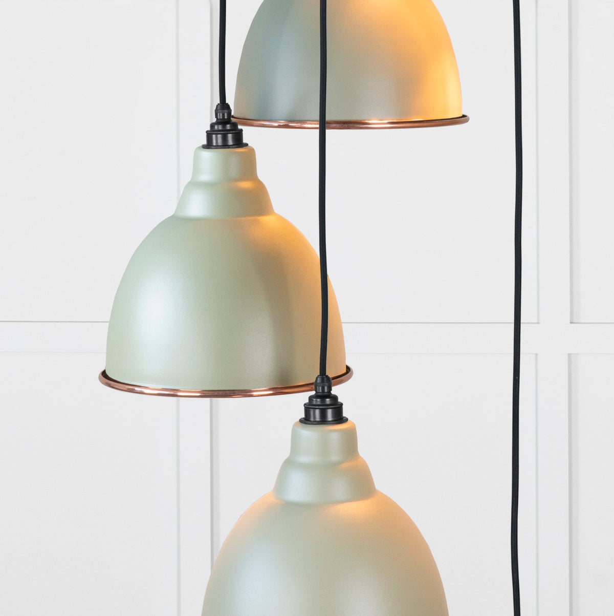 Smooth Copper Brindley Cluster Pendant by From The Anvil