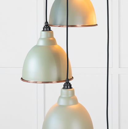 Smooth Copper Brindley Cluster Pendant by From The Anvil