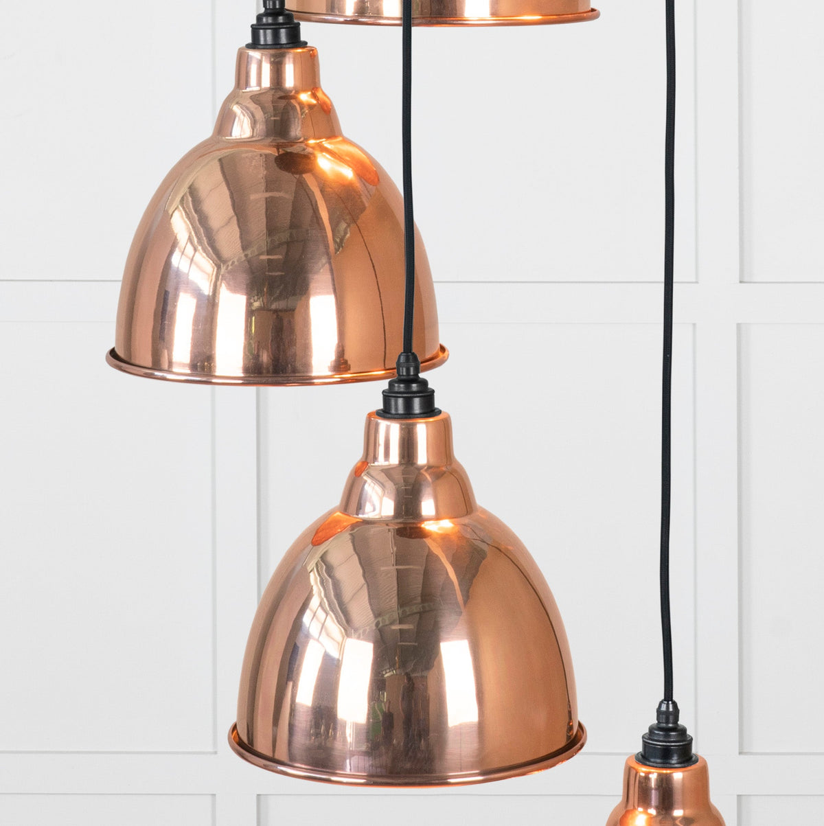 Smooth Copper Brindley Cluster Pendant by From The Anvil