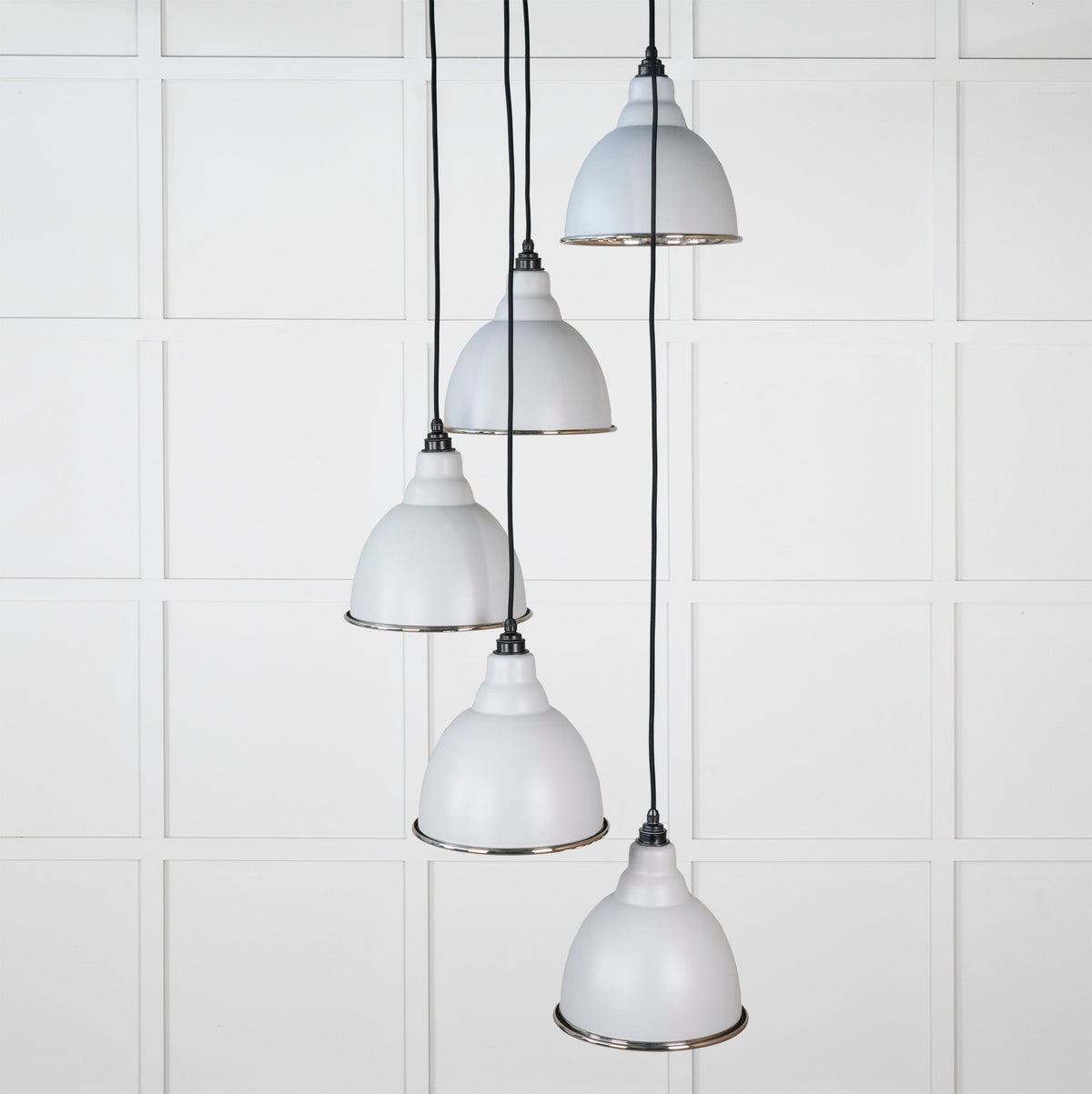 Smooth Nickel Brindley Cluster Pendant by From The Anvil
