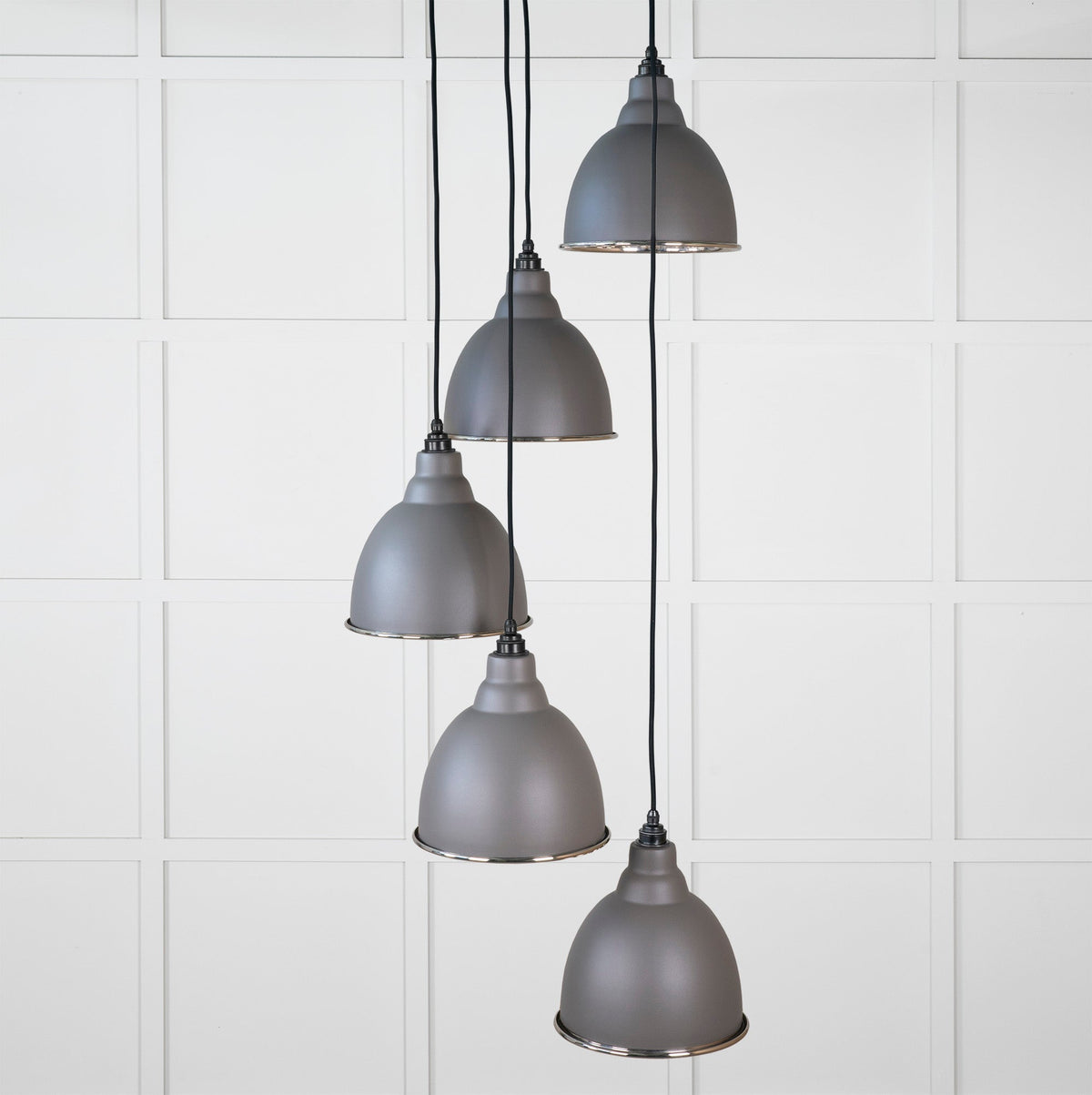 Smooth Nickel Brindley Cluster Pendant by From The Anvil