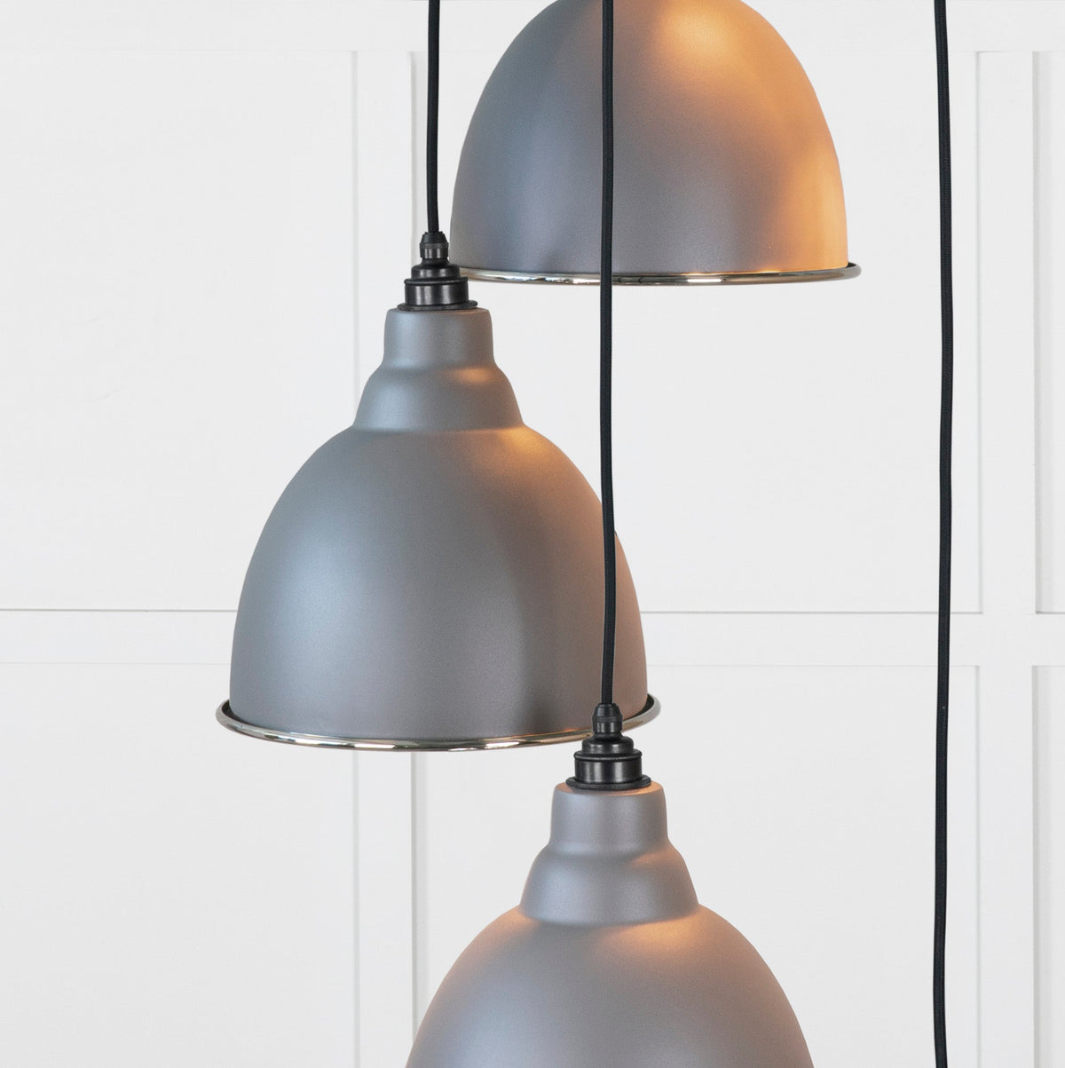 Smooth Nickel Brindley Cluster Pendant by From The Anvil