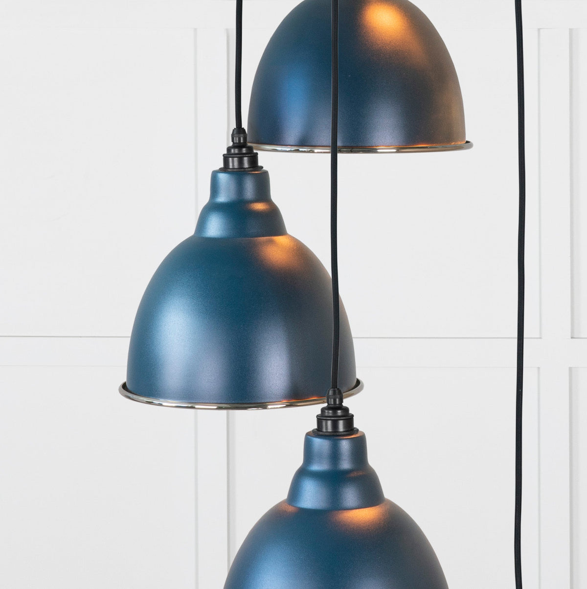 Smooth Nickel Brindley Cluster Pendant by From The Anvil
