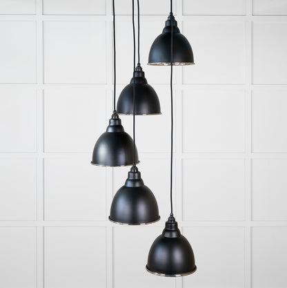 Smooth Nickel Brindley Cluster Pendant by From The Anvil