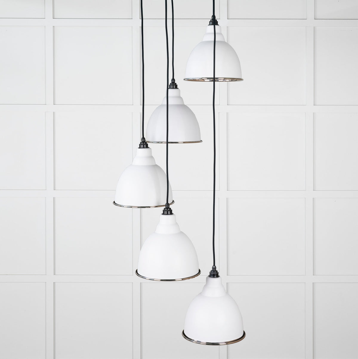 Smooth Nickel Brindley Cluster Pendant by From The Anvil