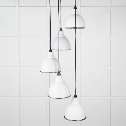 Smooth Nickel Brindley Cluster Pendant by From The Anvil
