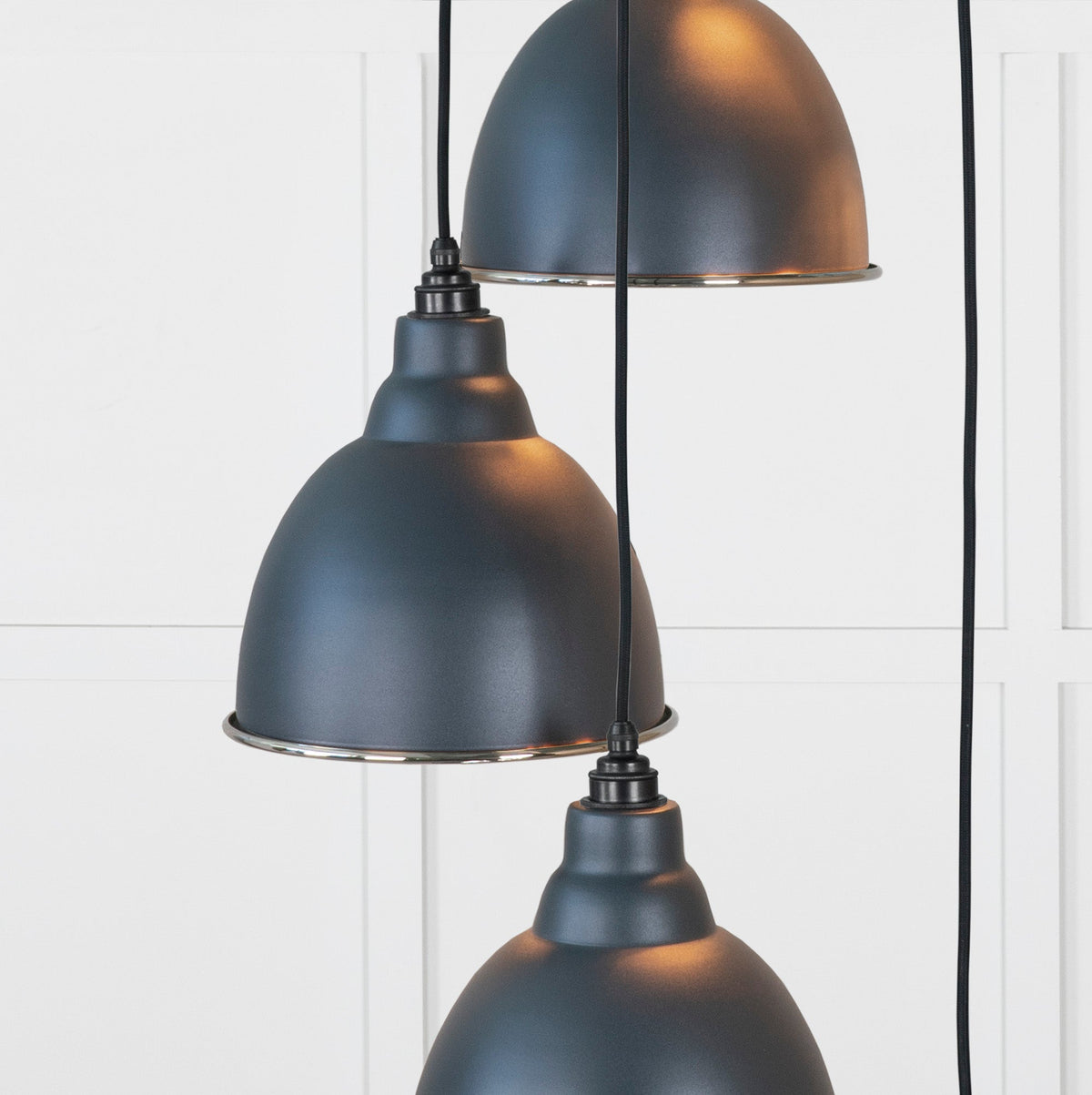 Smooth Nickel Brindley Cluster Pendant by From The Anvil