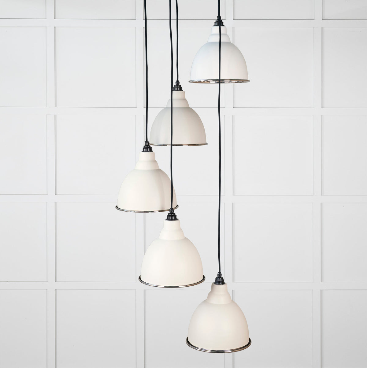 Smooth Nickel Brindley Cluster Pendant by From The Anvil
