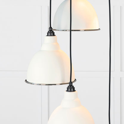 Smooth Nickel Brindley Cluster Pendant by From The Anvil