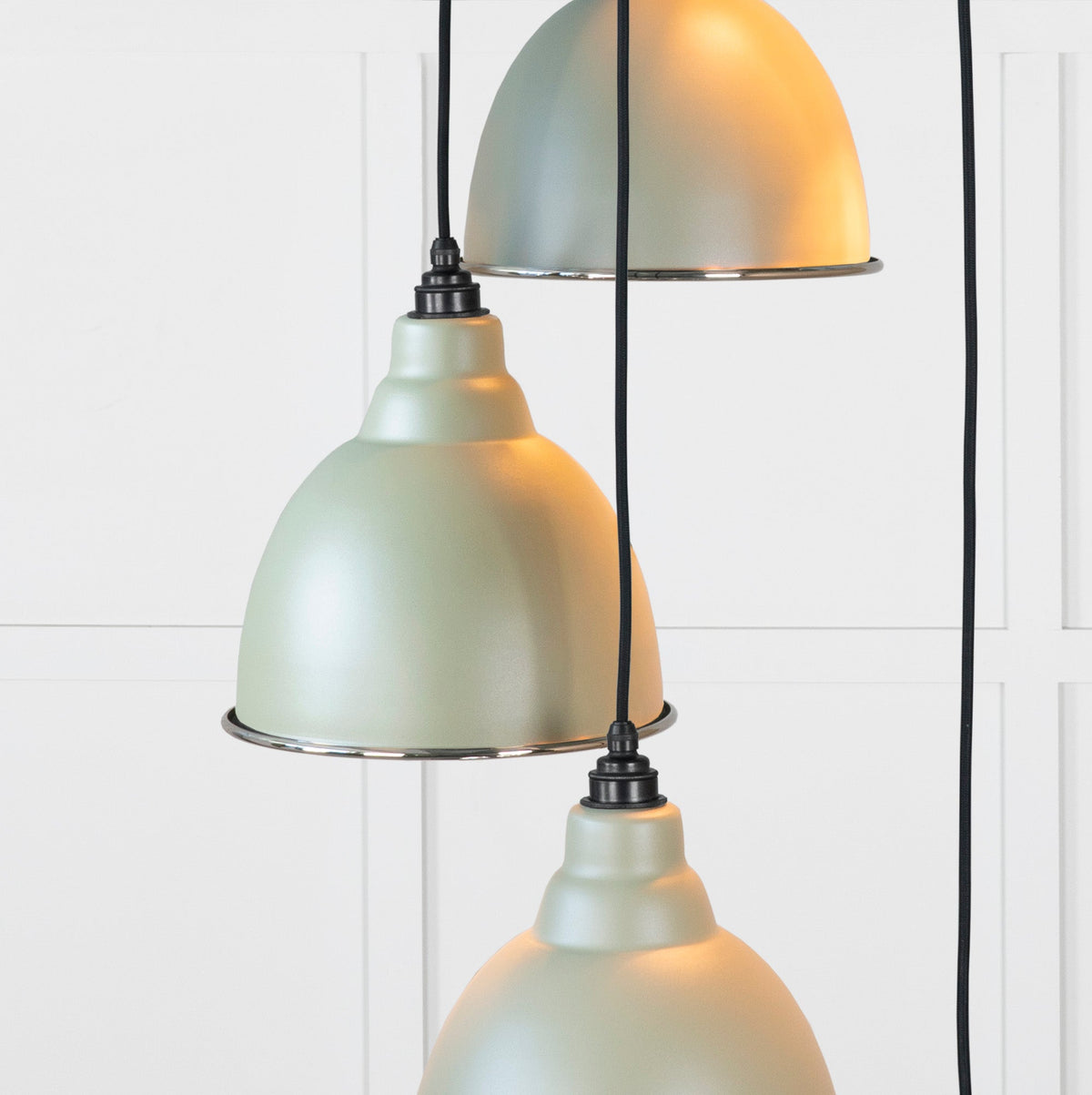 Smooth Nickel Brindley Cluster Pendant by From The Anvil