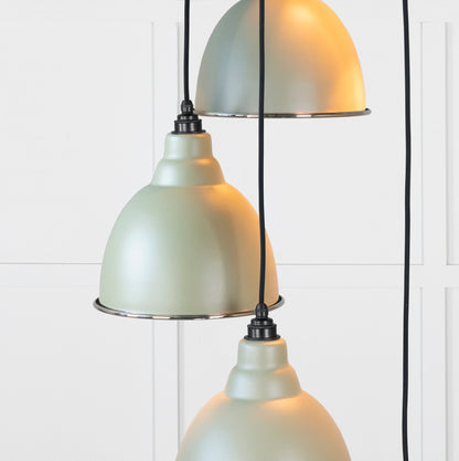 Smooth Nickel Brindley Cluster Pendant by From The Anvil