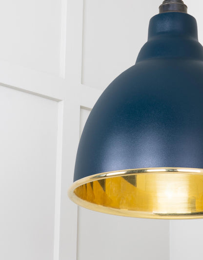 Smooth Brass Brindley Cluster Pendant by From The Anvil