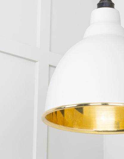Smooth Brass Brindley Cluster Pendant by From The Anvil