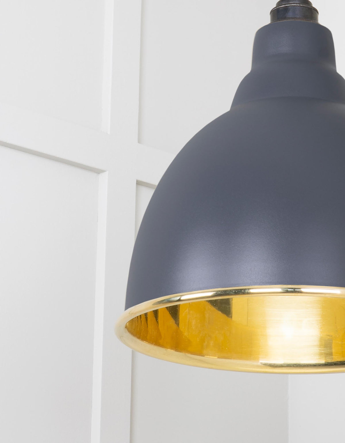 Smooth Brass Brindley Cluster Pendant by From The Anvil