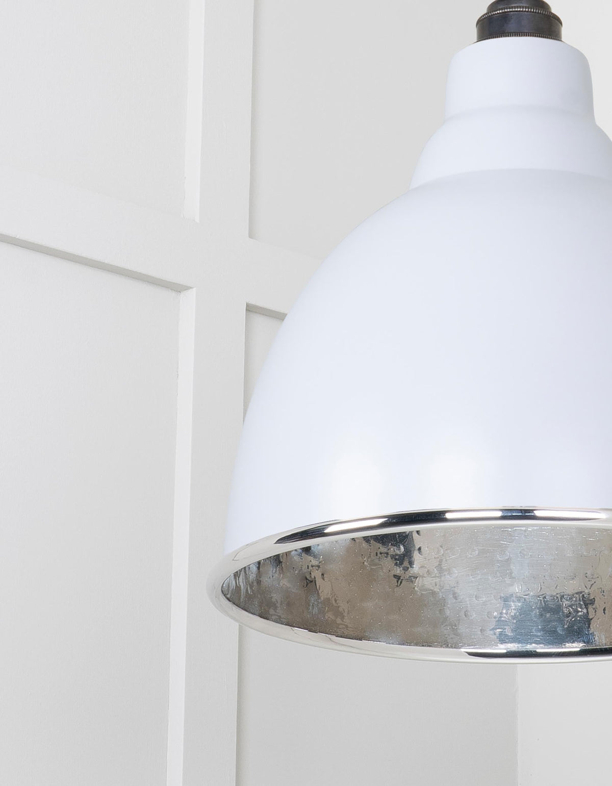 Hammered Nickel Brindley Cluster Pendant by From The Anvil