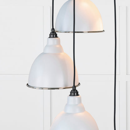 Hammered Nickel Brindley Cluster Pendant by From The Anvil