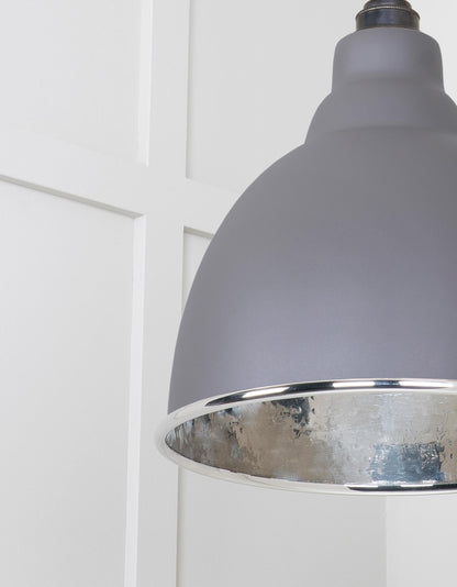Hammered Nickel Brindley Cluster Pendant by From The Anvil