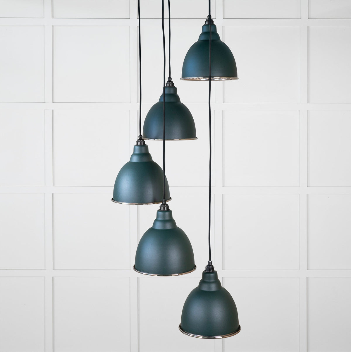 Hammered Nickel Brindley Cluster Pendant by From The Anvil
