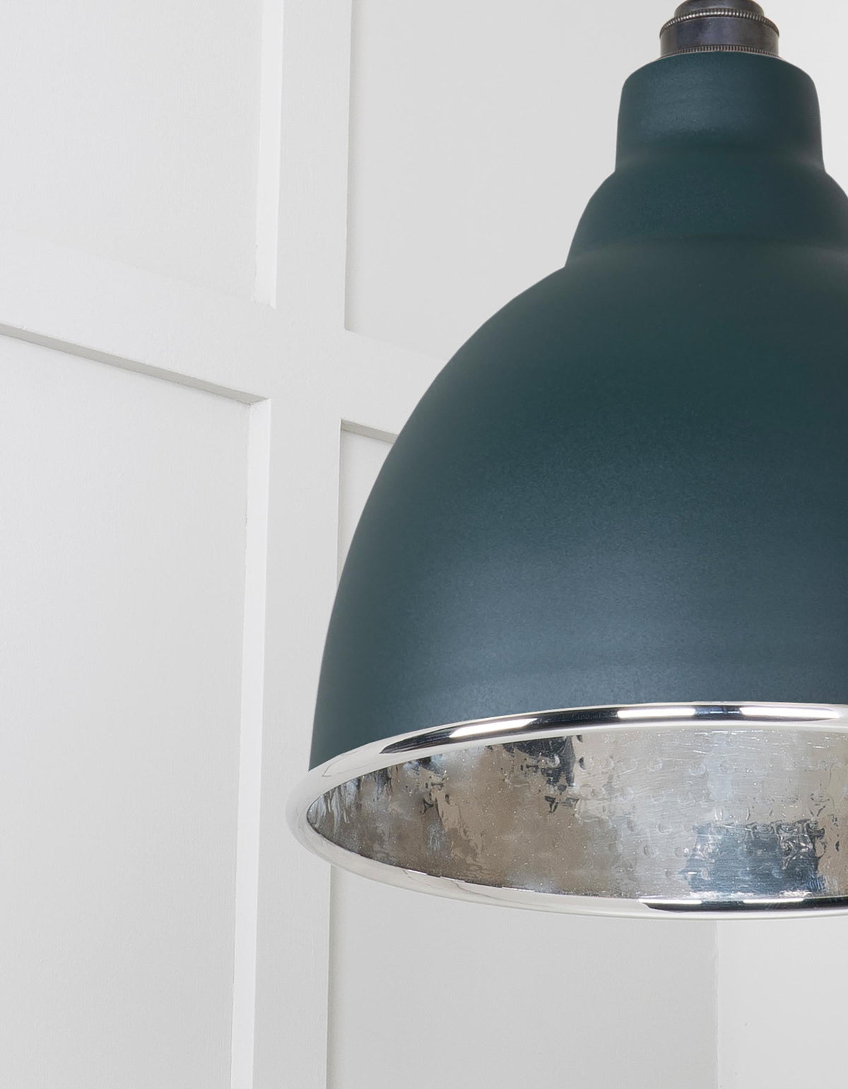 Hammered Nickel Brindley Cluster Pendant by From The Anvil