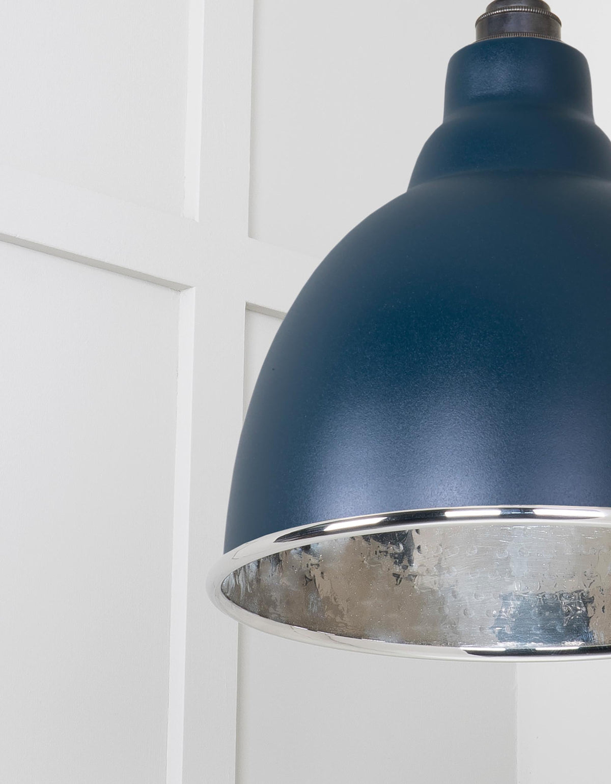 Hammered Nickel Brindley Cluster Pendant by From The Anvil