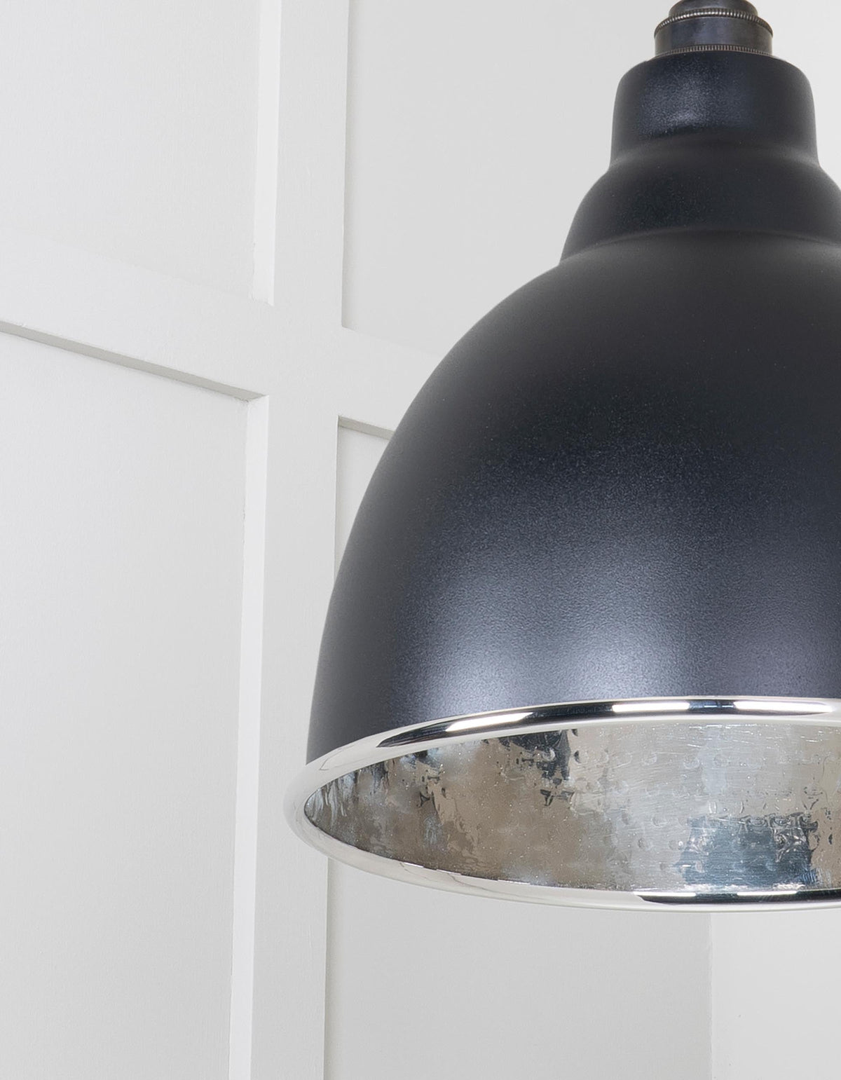 Hammered Nickel Brindley Cluster Pendant by From The Anvil
