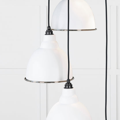 Hammered Nickel Brindley Cluster Pendant by From The Anvil