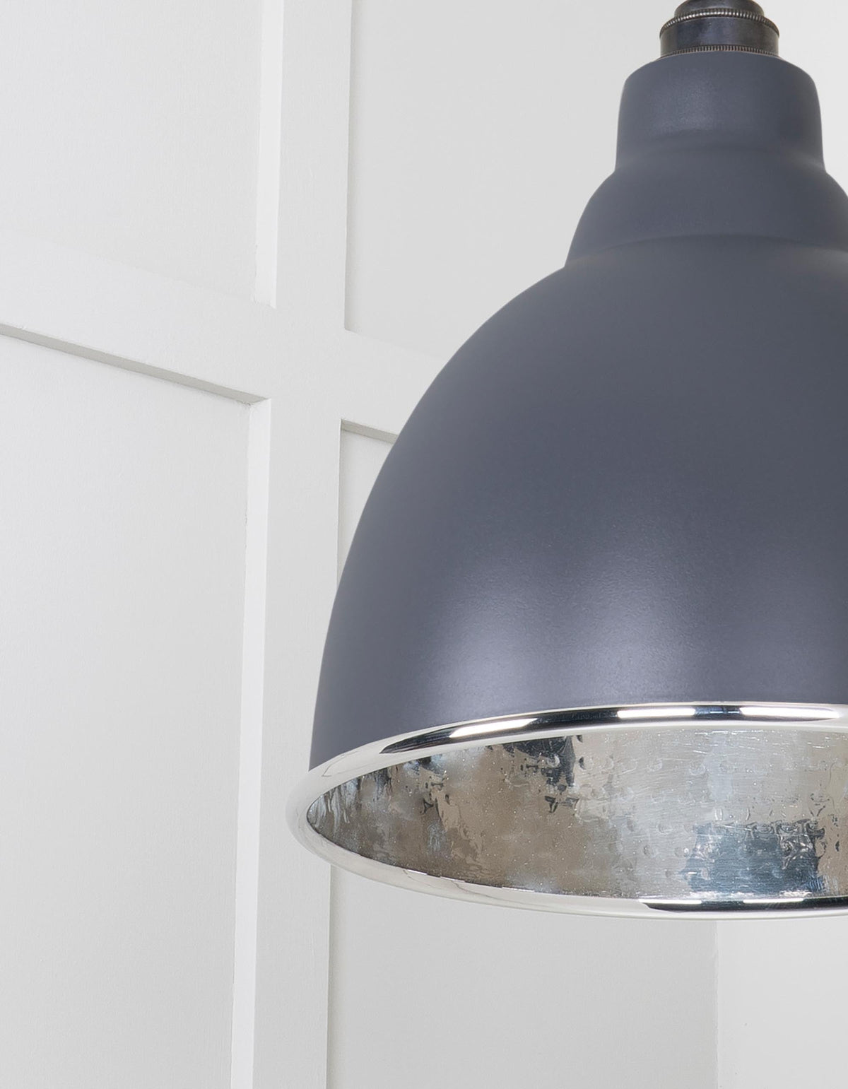 Hammered Nickel Brindley Cluster Pendant by From The Anvil