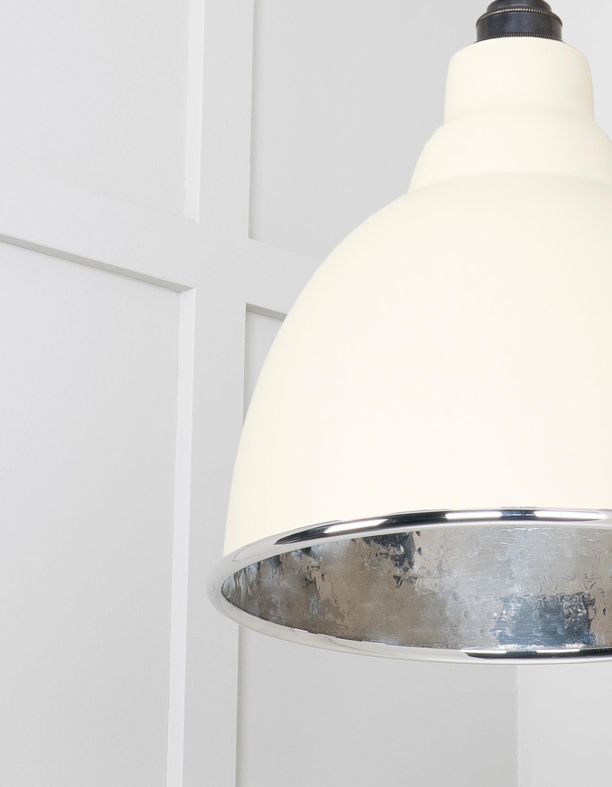 Hammered Nickel Brindley Cluster Pendant by From The Anvil