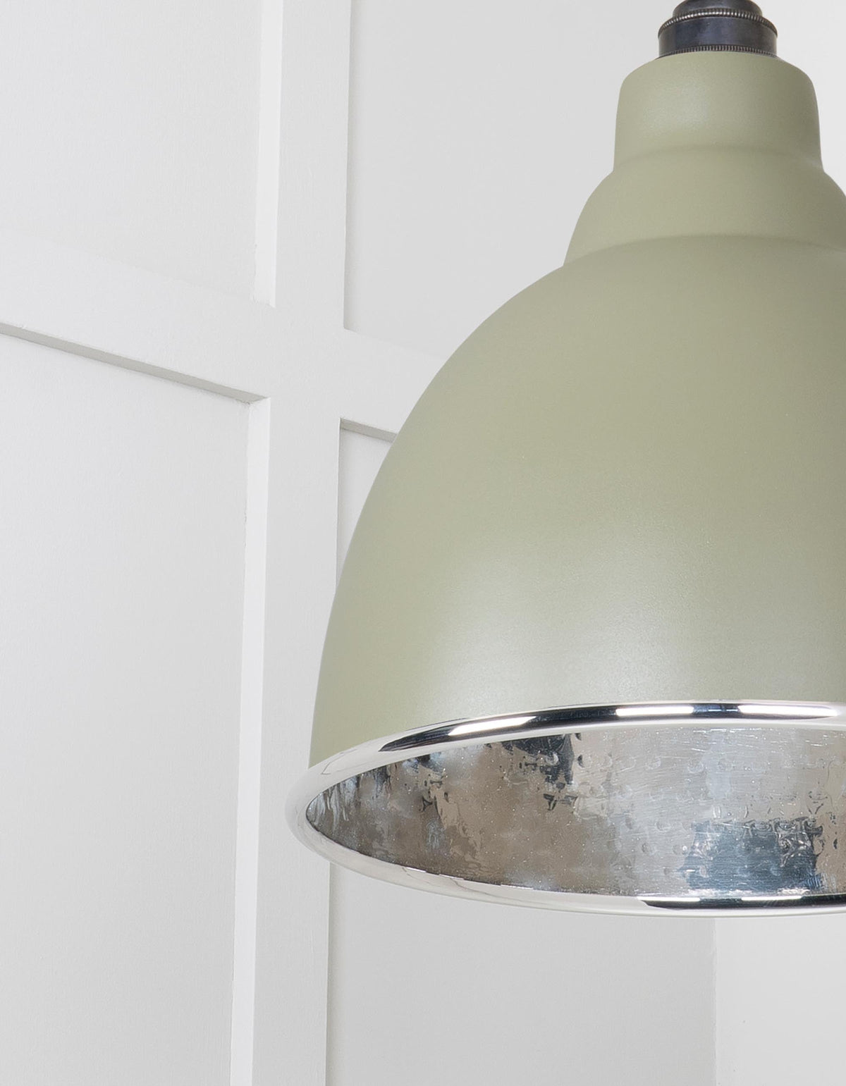 Hammered Nickel Brindley Cluster Pendant by From The Anvil