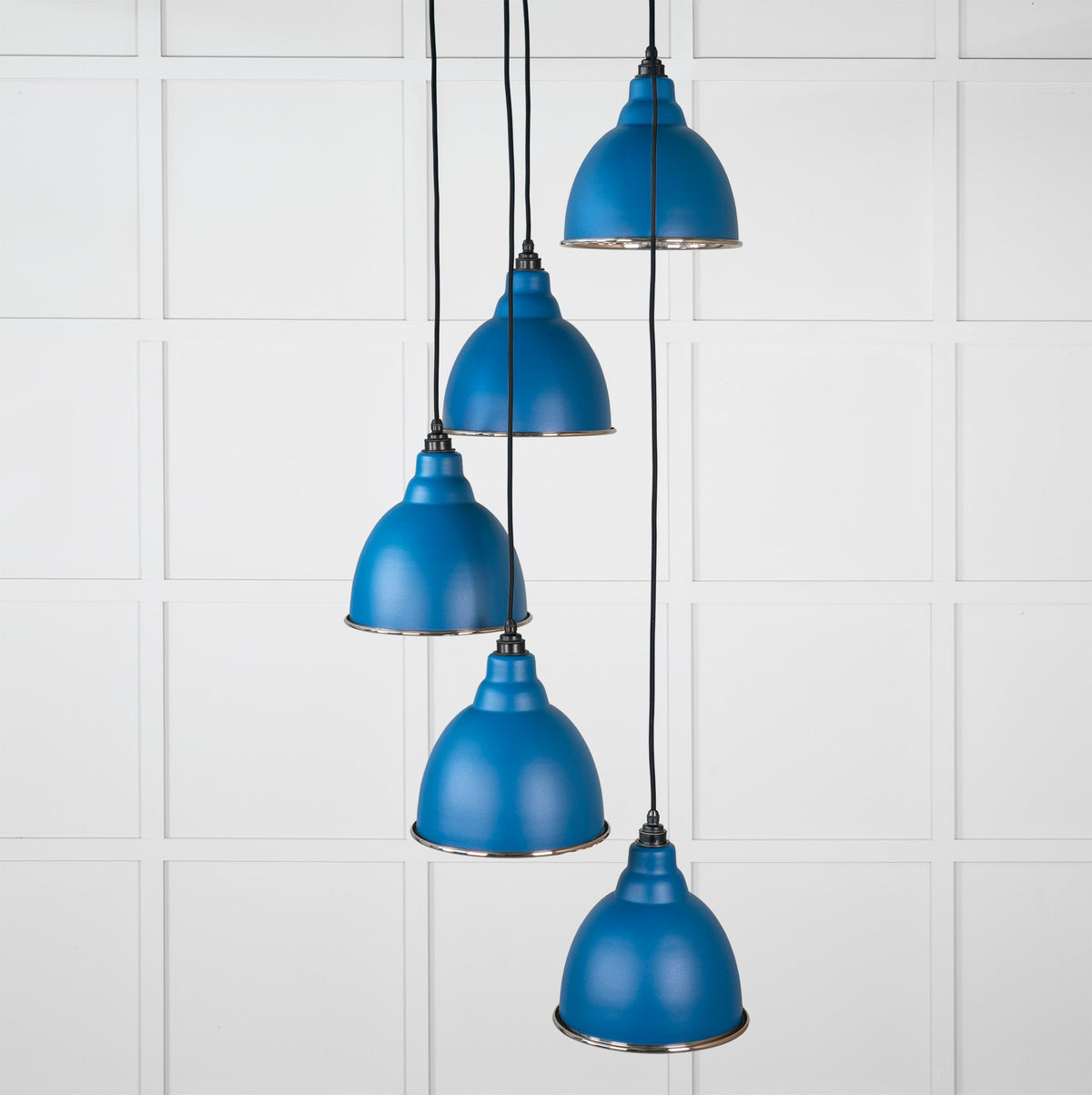 Hammered Nickel Brindley Cluster Pendant by From The Anvil