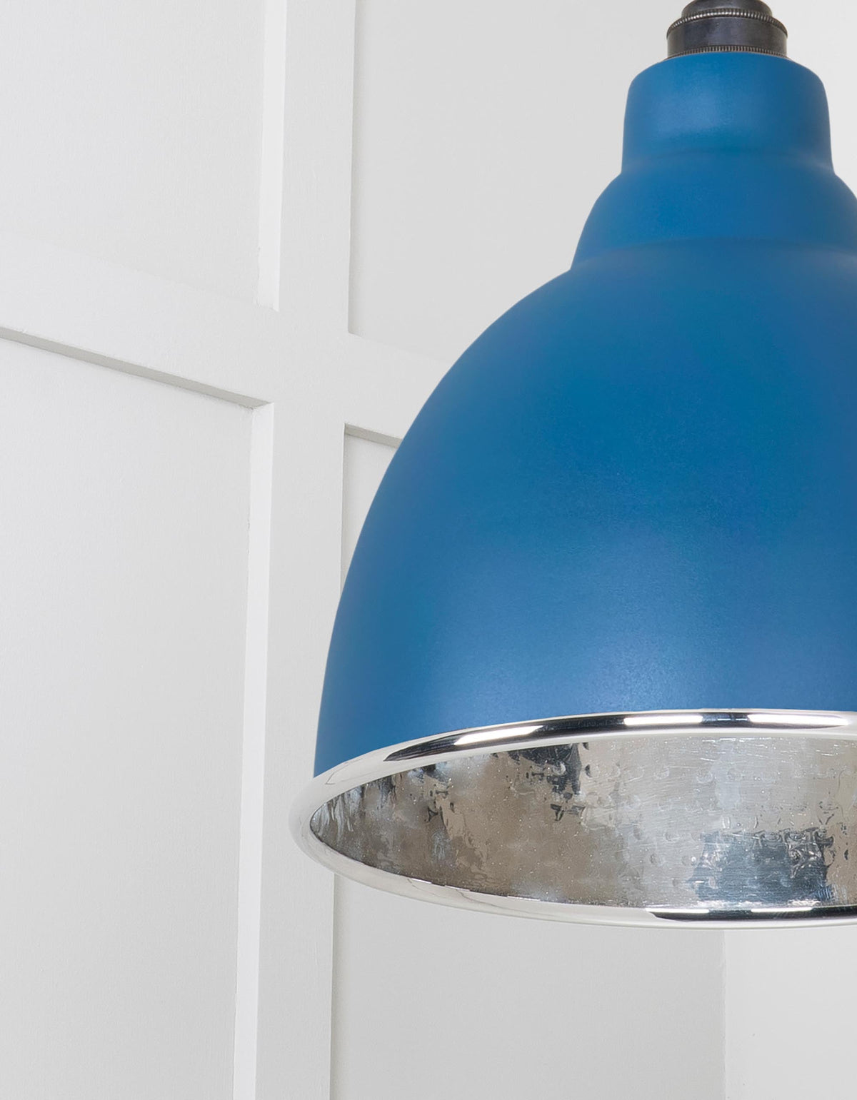 Hammered Nickel Brindley Cluster Pendant by From The Anvil
