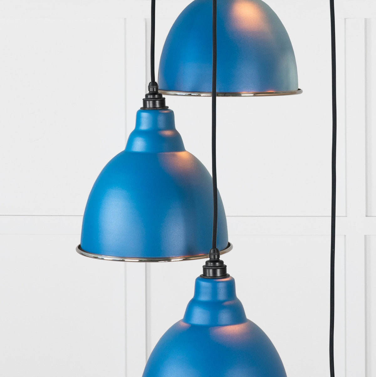 Hammered Nickel Brindley Cluster Pendant by From The Anvil
