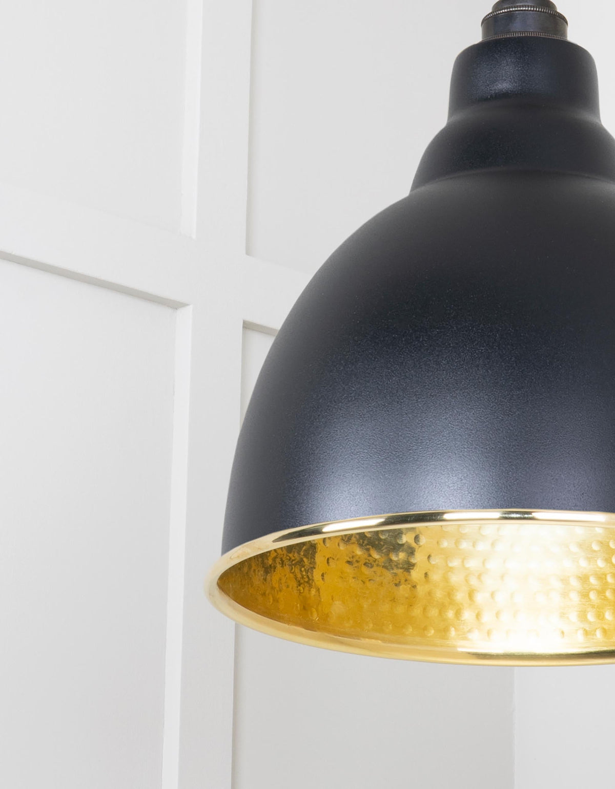 Hammered Brass Brindley Cluster Pendant by From The Anvil
