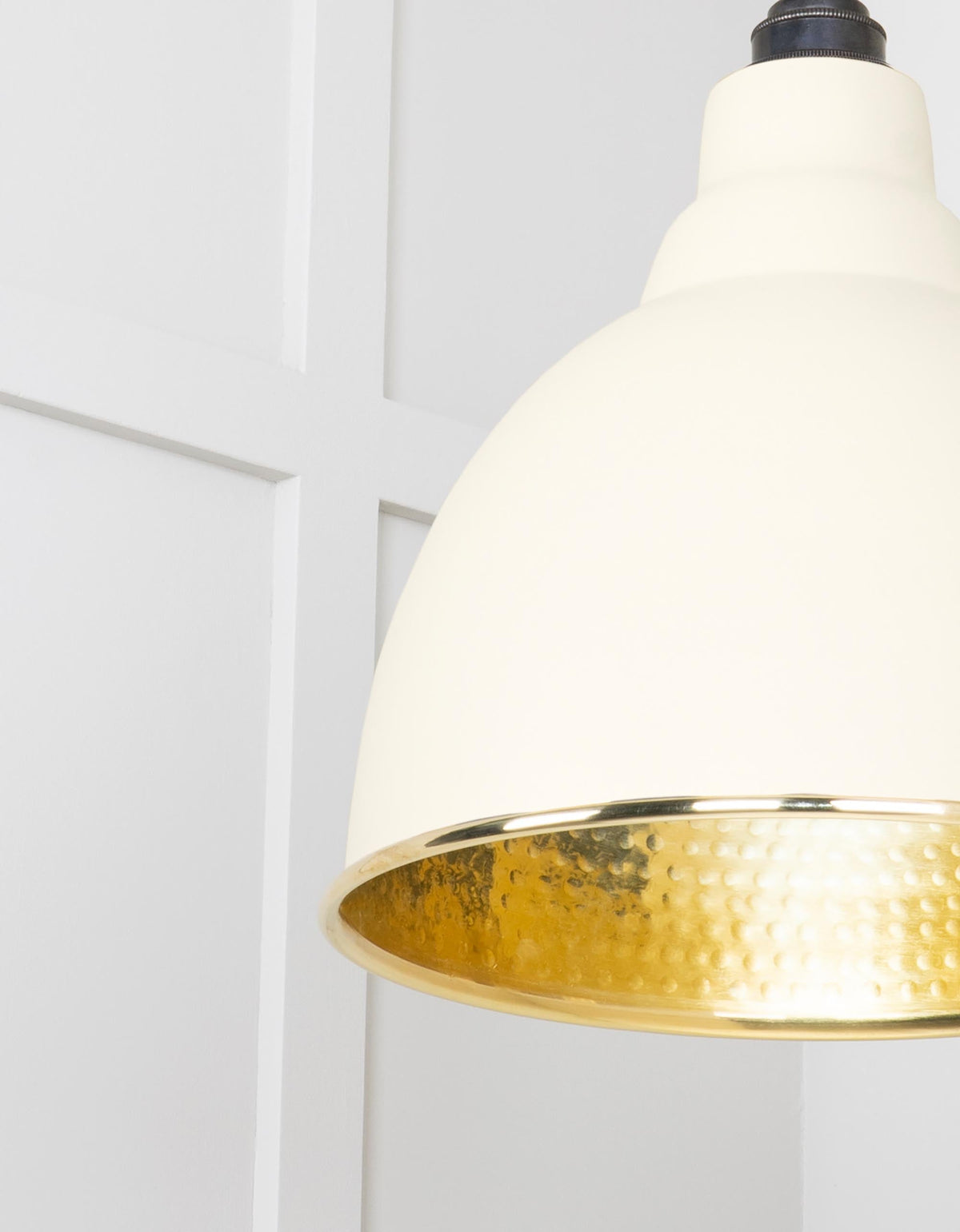 Hammered Brass Brindley Cluster Pendant by From The Anvil