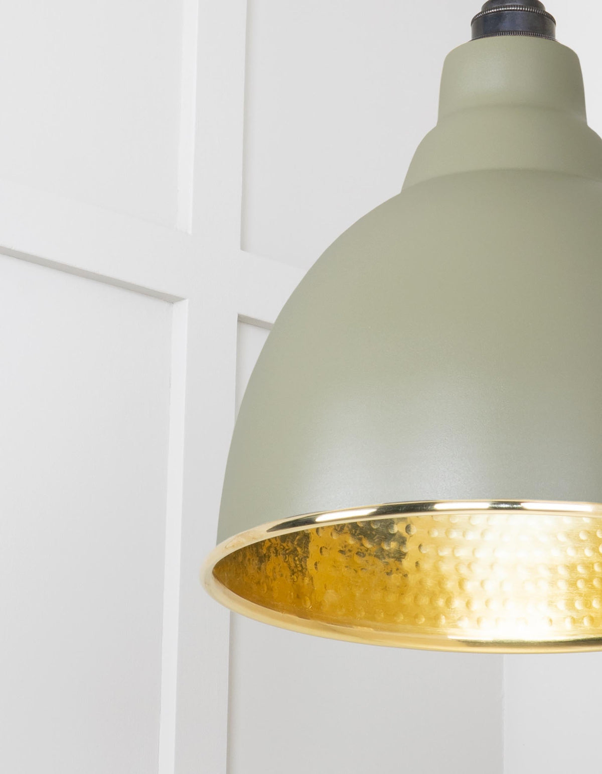 Hammered Brass Brindley Cluster Pendant by From The Anvil