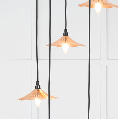 Smooth Copper Flora Cluster Pendant by From The Anvil