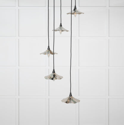 Smooth Nickel Flora Cluster Pendant by From The Anvil